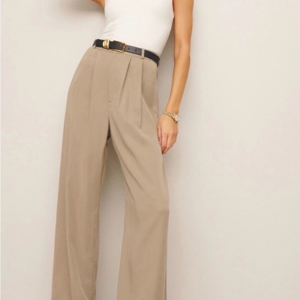 Reformation Mason pleated pant sz 2